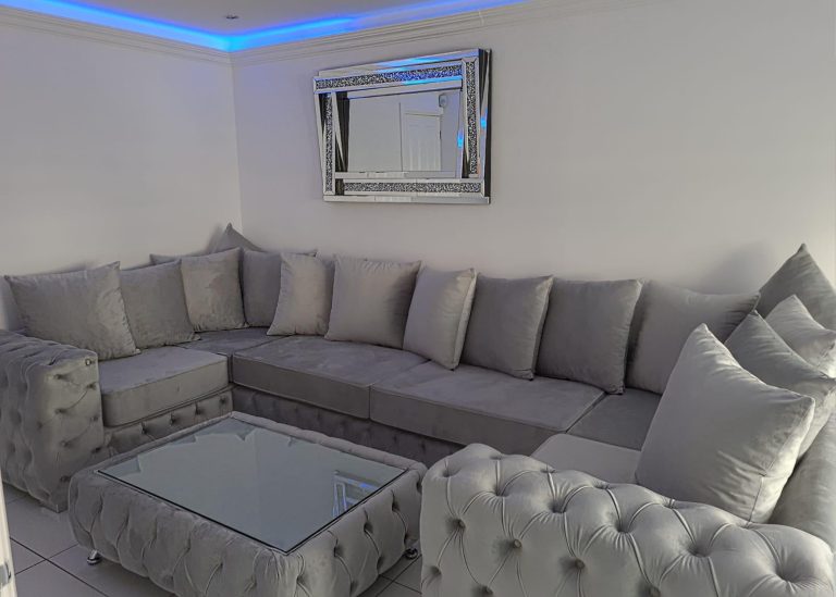 Ashton Grey U-Shaped 7-Seater Sofa 2